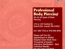 Tablet Screenshot of lowellbodypiercing.com